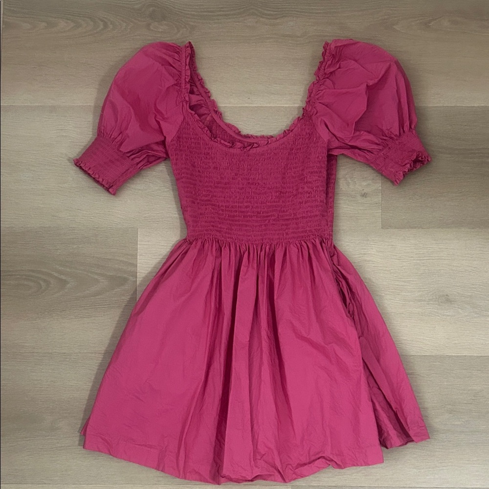 Hill House Pink Smocked Dress